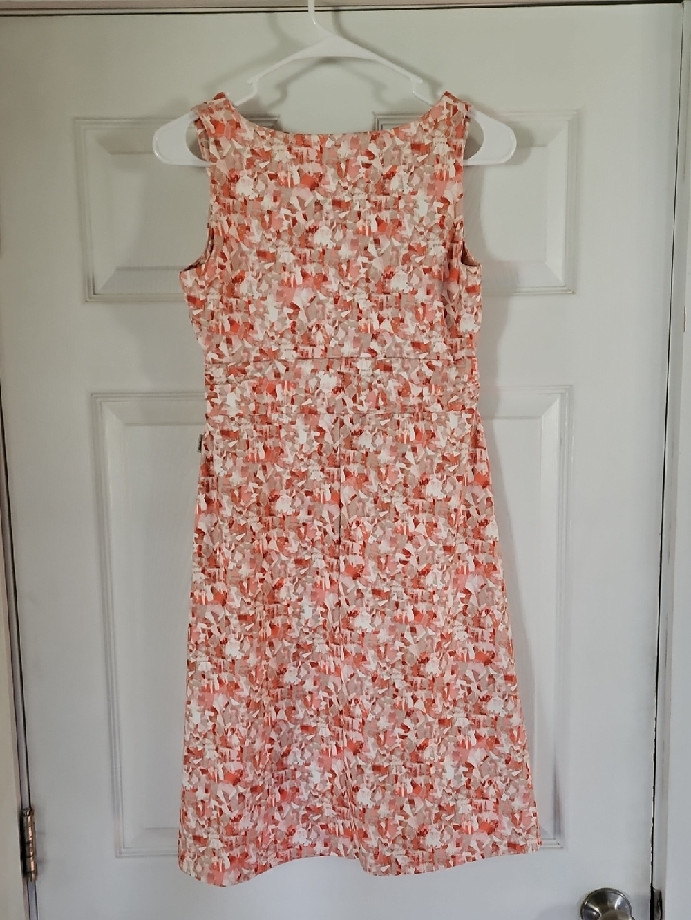 Eddie Bauer Sleeveless Coral Print A-Line Dress. XS - Picture 5 of 6